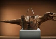 Tyrannosaurus Rex Leather Skin Handbag by BSF Enterprise