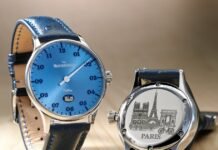 MeisterSinger City Edition 2026: 40 mm Pangaea with
city-themed engravings