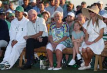 Rory McIlroy’s mum’s custom handbag had people talking at Augusta