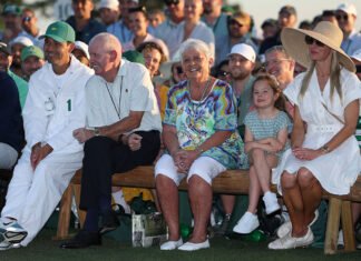 Rory McIlroy’s mum’s custom handbag had people talking at Augusta