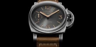 Panerai Luminor 8 Giorni PAM01733 with Brunito case and
eight-day power reserve