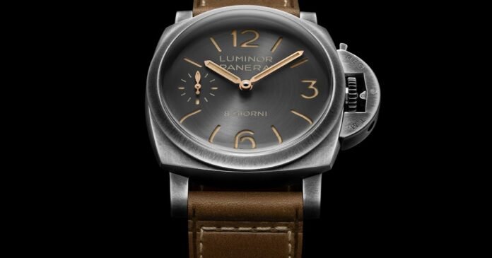 Panerai Luminor 8 Giorni PAM01733 with Brunito case and
eight-day power reserve