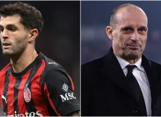Christian Pulisic watches closely as Milan boss Massimiliano Allegri addresses Italy coaching links to repl…