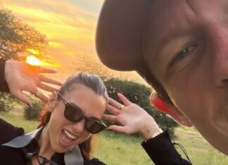 Dua Lipa and Callum Turner Go on a Very Chic Safari