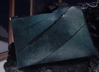 Forget crocodile. This one-of-a-kind handbag is made from lab-grown ‘T-Rex Leather’
