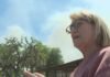 Clay County woman watches as wildfire smoke approaches home