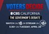 How to watch the April 28 California governor debate live