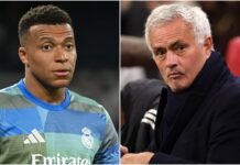Kylian Mbappe watches on: Real Madrid president Florentino Perez pushes for Jose Mourinho’s return as manag…