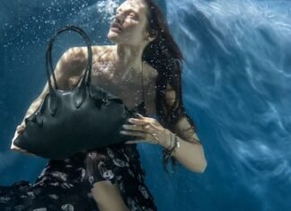 Alexander McQueen takes Manta handbag underwater