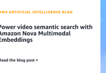 Power video semantic search with Amazon Nova Multimodal Embeddings