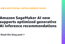 Amazon SageMaker AI now supports optimized generative AI inference recommendations