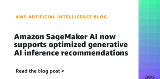 Amazon SageMaker AI now supports optimized generative AI inference recommendations