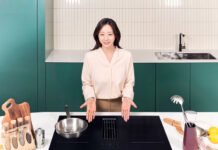 “No Need to Install a Kitchen Hood”… Samsung Electronics Launches Induction Cooktop with Built-in Hood in Bespoke Infinite Line