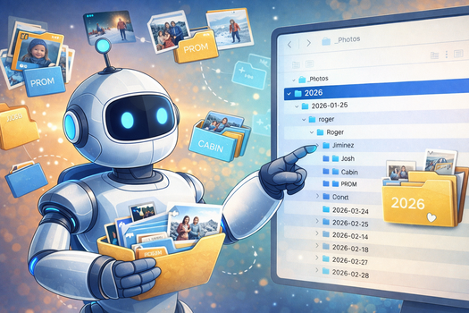 AI Desktop Agent Organizes 672 Photos Better Than Expected