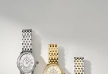 Serein Oval By Michele Watches Ticks With Art Deco Diamond Vibes