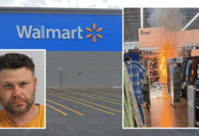 Man lit fire in children’s section of Walmart to distract from jewelry heist: police