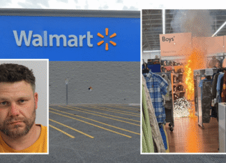 Man lit fire in children’s section of Walmart to distract from jewelry heist: police