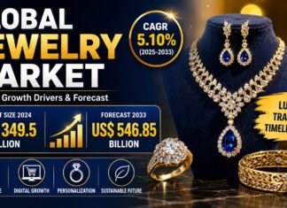 Global Jewelry Market Set to Reach US$ 546.85 Billion by 2033 as Luxury, Personalization, and Digital Retail Transform Consumer Demand