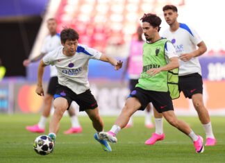 PSG defends Champions League title while Lee Kang-in watches from the bench