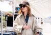 For Airport Travel, French Women Know This Jeans and Trainers Pairing Is the Ultimate Combination