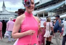 Handbag containing 20 thousand hand-placed crystals makes Kentucky Oaks debut