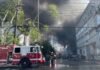 Watch area firefighters battle blaze in Belleville