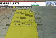 Severe thunderstorm watches in effect: May 23, 2026