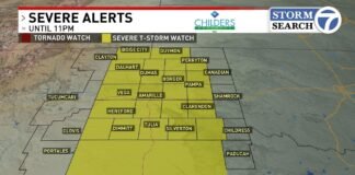 Severe thunderstorm watches in effect: May 23, 2026