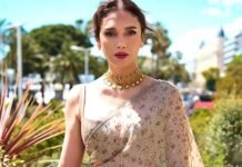 Aditi Rao Hydari brings timeless Indian elegance in bespoke JADE saree at Cannes 2026