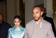 Kim Kardashian and Lewis Hamilton Have Differing Takes on Casual Date Night Dressing