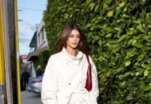 Kaia Gerber Keeps Her Trench Coat Buttoned to the Top