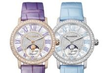 Blancpain enriches the Ladybird Colors collection with
snow-set Diamond Bloom editions