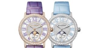 Blancpain enriches the Ladybird Colors collection with
snow-set Diamond Bloom editions