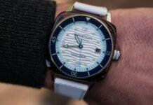 First Look – The New Briston Clubmaster Legend Diver Ocean,
with Wave-Textured Dials
