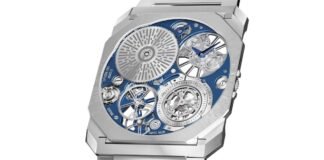 Bulgari Octo Finissimo Ultra Tourbillon Platinum 104344
continues the exceptional ultra-thin saga