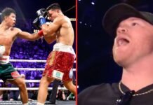 Canelo watches on as Jaime Munguia wins his old world title