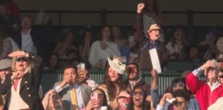 Lexington watches the Kentucky Derby at Keeneland