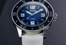 Introducing – The Eska Amphibian 250 Blue Dolphin, Now with
a Blue Dial