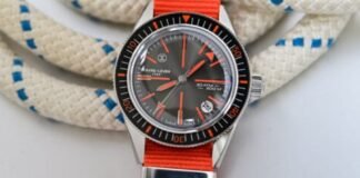 First Look – The Favre Leuba Deep Raider Revival Orange, a
Colourful and Sporty Retro Diver