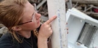 A post-hurricane pipe mess