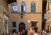 The Bride Wore 8 Bespoke Dresses For Her Renaissance-Inspired Florence Wedding