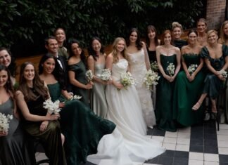 How I Styled Mix-Matched Bridesmaids Dresses for My Wedding