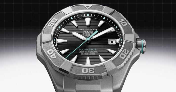 TAG Heuer expands Aquaracer Solargraph with new 40 mm and 28
mm models for 2026