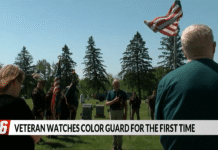 Vietnam veteran watches Memorial Day ceremony for the first time