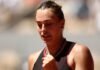 Aryna Sabalenka Wears Material Good Necklace at 2026 French Open
