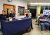 Rappahannock County School Board watches mock emergency dispatch demo by students