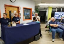 Rappahannock County School Board watches mock emergency dispatch demo by students
