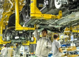The European cars made in China