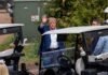 Trump shows up at LIV Golf event at his Virginia course after calling for players to rejoin PGA Tour