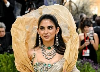 Isha Ambani Wears Over 1,800 Carats of Jewels to the Met Gala